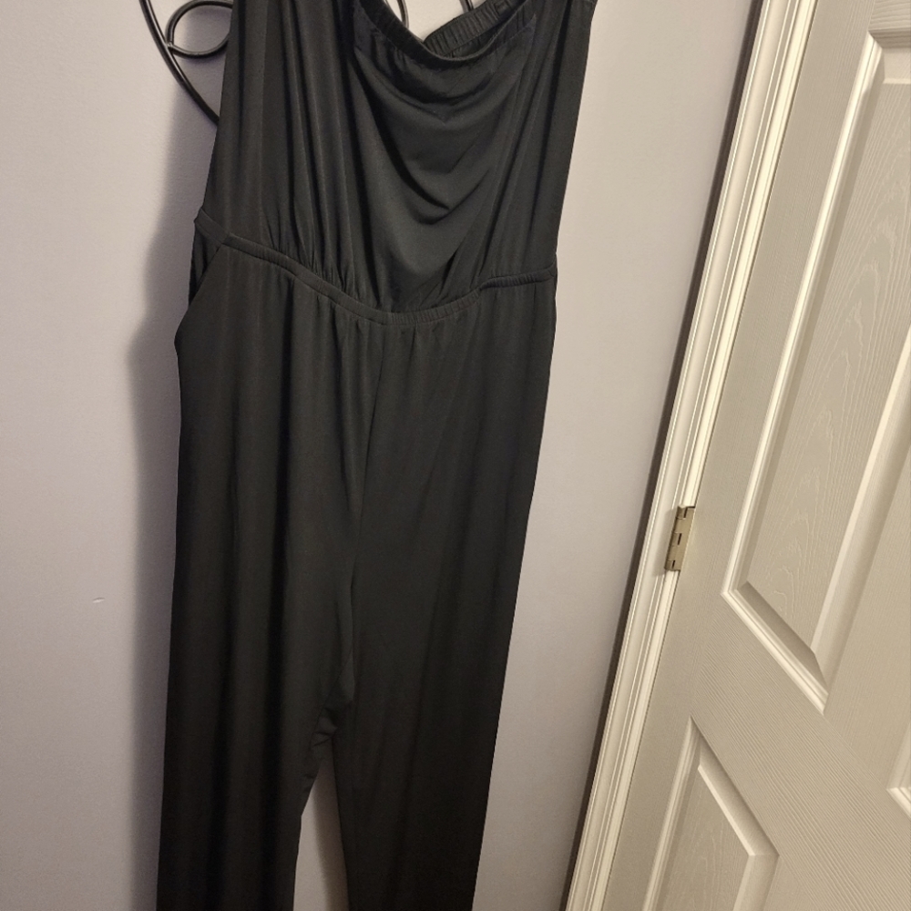 Lane Bryant Strapless Jumpsuit w/ pockets